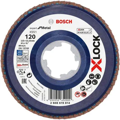 Immagine prodotto di Disco lamellare Bosch X551 115mmG120