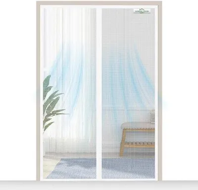 Image de Moustiquaire pour porte-fenêtre 95 x 200 cm, blanche