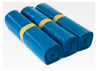 Produktbild von 100 Stück Abfallsäcke Blau 240 Liter - 10 Stück pro Rolle - MÜLLSÄCKE aus LPDE-REGENERAT