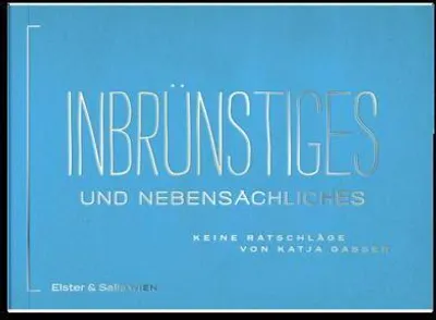 Immagine prodotto di Inbrünstiges und Nebensächliches