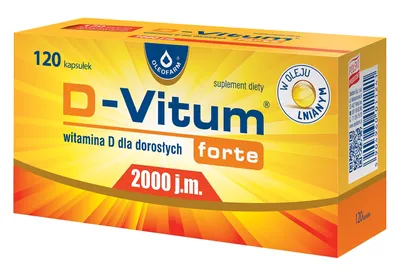 Produktbild von $ D-Vitum Forte 2000 IU für Erwachsene 120 Kapseln