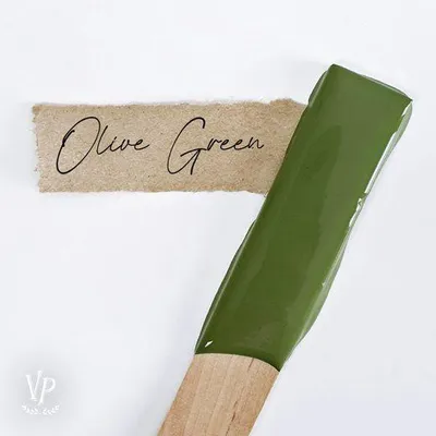 Produktbild von Mat Natural Vintage Paint Kreidefarbe – Möbelfarbe Matt | Wasserbasiert VOC-arm EN 71-3 EU Ecolabel | 65+ Farben | Shabby Chic & Vintage Look - 700 ml - Olive Grün