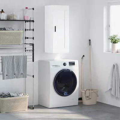 Immagine prodotto di vidaXL Armadio a muro Bianco 34,5x34x90 cm Materiale a base di legno