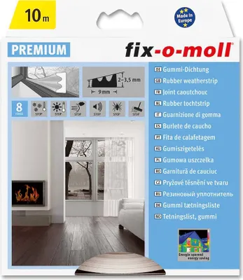 Produktbild von E-Profildichtung fix-o-moll 10m weiß