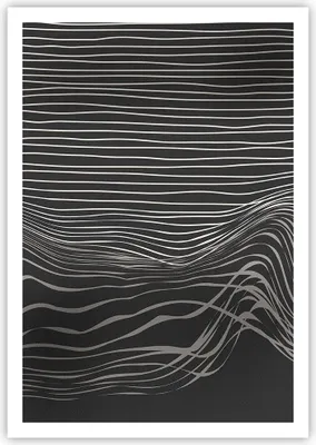 Produktbild von Poster - Poster ohne Rahmen - Abstraktion Streifen Schwarz und Weiß - 70x100 cm - Wand Bild - Wanddeko - Wandbilder - Kunstposter - Wandposter - Bilder - Kunstdruck - Wandbild - P2XPA70x100-4152
