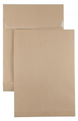 Produktbild von Kaenguruh C4 Faltentasche, Ormypack braun/braun 130g,mit Haftklebung Abdeckstreifen, Stehboden und Faltenbreite 40 mm