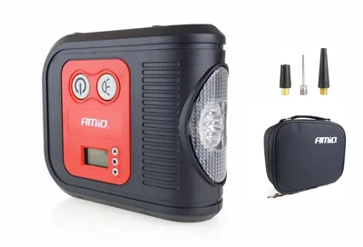 Zdjęcie produktu dla Kompresor samochodowy cyfrowy LED LCD 12V ACOMP-10 AMIO-02380