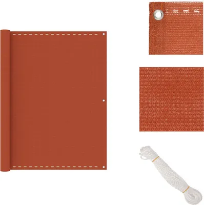 Produktbild von vidaXL Balkon-Sichtschutz Orange 120x500 cm HDPE -  Sonnenschirme & Sonnenschutze