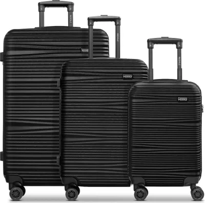 Produktbild von REDOLZ Essentials 16 Trolley-Set 3-teilig Black schwarz 55cm