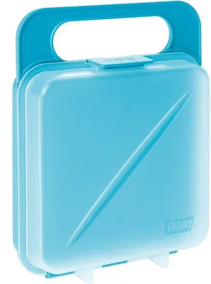 Image de Glacière sans BPA, 14 x 4 x 18 cm, turquoise, réutilisable