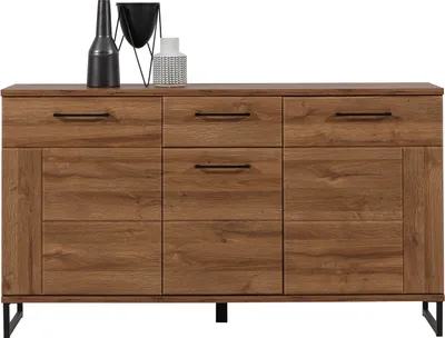 Produktbild von Furniture24 Kommode IVO IV3 Schrank Wohnzimmerschrank Sideboard mit 3 Türen und 1 Schublade