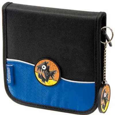 Produktbild von ViVanco™CD organiser 12 CDs, 12 Disks, Schwarz, Blau, Polyester