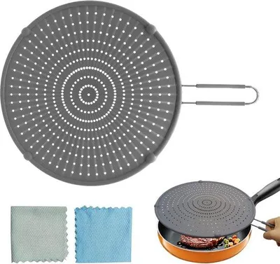 Produktbild von Famanu Spritzschutz für Pfannen - 13" multifunktional, hitzebeständig