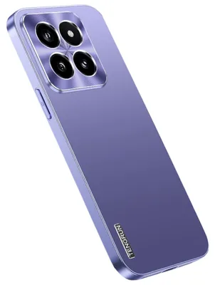 Produktbild von Für Xiaomi 14 Feinmattes Metall Design Handy Schutz Hülle Cover Case Lila