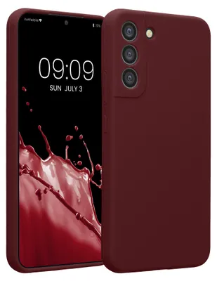 Produktbild von kwmobile Hülle kompatibel mit Samsung Galaxy S22 Plus - Hülle Silikon gummiert - Handyhülle - Handy Case in Bordeaux Violett