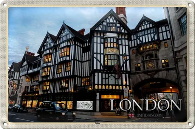 Produktbild von Blechschild Städte Soho London United Kingdom 30x20cm