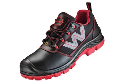Produktbild von WICA Halbschuh BELLUNO Schwarz/rot, S3 SR ESD Gr. 40