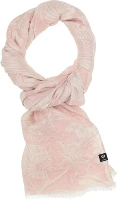 Fraas Hanf Schal in rosa