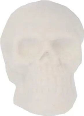 Produktbild von Totenkopf weiß - mit LED - ca. 9 x 6,5 x 8,5 cm