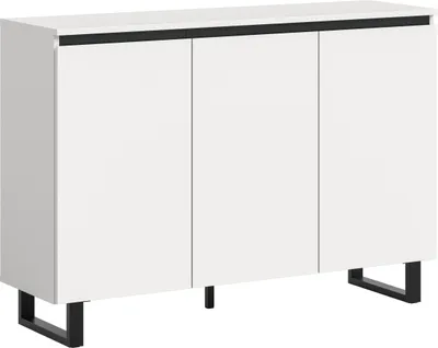Produktbild von Sideboard >Tomasa< in Weiß - 120x84x36cm (BxHxT)