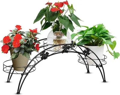 Produktbild von Drei-Ebenen-Blumenständer Pflanzenrek für Wohnzimmer Balkon Dekoration
