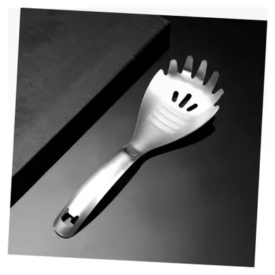 Produktbild von Edelstahl Spaghettilöffel Multifunktional Nudelheber mit Abgerundeten Kanten und Ergonomischem Griff