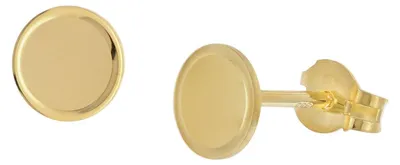 Produktbild von trendor Damen-Ohrringe 333 / 8K Gold Ohrstecker Ø 6 mm 28459