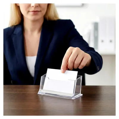 Produktbild von 6 Stück Visitenkartenständer zur Aufbewahrung von Visitenkarten für Büro und Zuhause