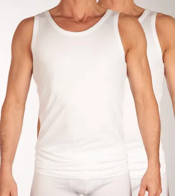 Image de Schiesser débardeur lot de 2 95/5 organic Coton undershirts white hommes