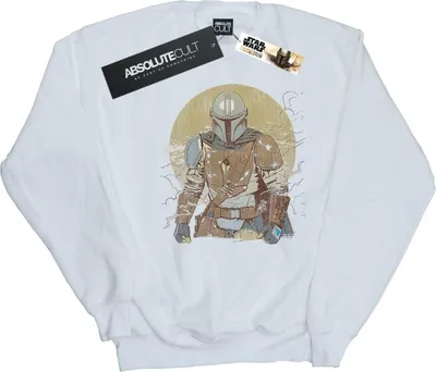 Produktbild von Star Wars - "The Mandalorian" Sweatshirt für Damen BI38676 (M) (Weiß)