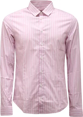 Produktbild von 9898AQ camicia uomo PATRIAZIA PEPE man shirt pink/white stripes