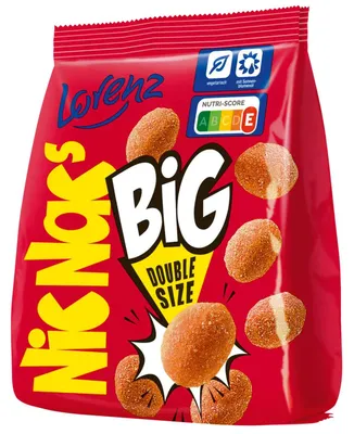 Image de Lorenz NicNacs Big cacahuètes enrobées de pâte croustillante et croquante 110g