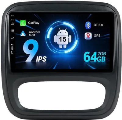 Productafbeelding van [2G + 64GB] Android 15 autoradio voor 2014-2018/ (2014-2021) en DSP 9 inch radio auto BT / camera stuurbediening