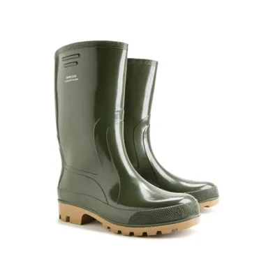 Produktbild von Grüne gefütterte Gummistiefel Größe 48 mit dicker Anti-Rutsch-Sohle