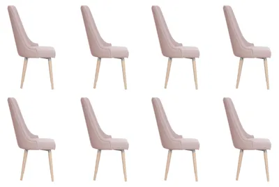 Produktbild von 8x Stühle Stuhl Polster Modernes Set Design Lehn Garnitur Sessel Komplett  Neu