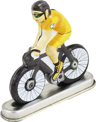 Produktbild von Blechspielzeug Mini Fahrrad Fahrradfahrer Modell 02 Miniatur Figur Blechfahrrad