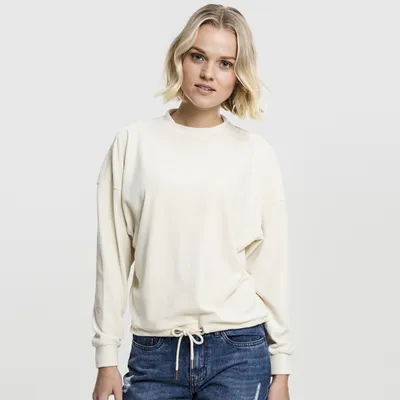 Obrázek produktu pro Urban Classics Ladies Oversized Velvet Crew sand - S