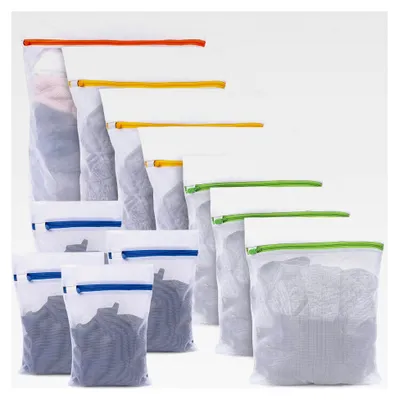 Produktbild von Wäschenetz für Waschmaschine 11 Stück - Wäschesack mit Reißverschluss für BH, Reise, Schuhe, Koffer, Socken