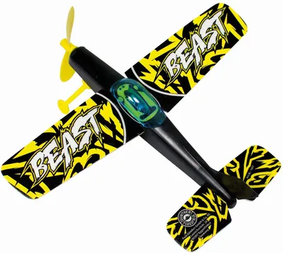 Produktbild von Flugzeug Beast 25 x 22 cm gelb / schwarz