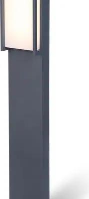 Zdjęcie produktu dla Lampa zewnętrzna do ogrodu słupek QUBO antracyt Lutec 7193001118