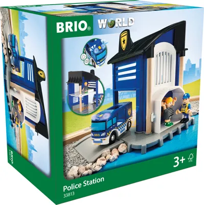 Produktbild von BRIO World - 33813 Polizeistation mit Einsatzfahrzeug