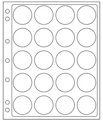 Produktbild von Kunststoffhüllen ENCAP, für 20 Münzen mit einem InnenØ von 38 bis 40 mm