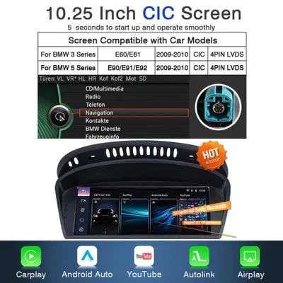Produktbild von Multimediasystem mit 8,8-Zoll-Touchscreen – Drahtlose Autoradio und Navigationsgerät