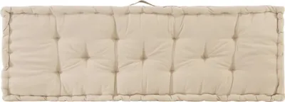 Produktbild von vidaXL Palettenkissen Baumwolle 120×40×7 cm Beige