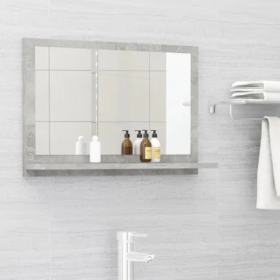 Produktbild von Möbel Badspiegel Betongrau 60x10,5x37 cm Holzwerkstoff - Badspiegel &27577