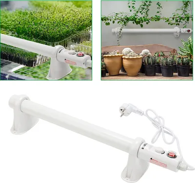 Produktbild von SWANEW Elektrische Gewächshausheizung Heizstab Stabheizung für Gewächshäuser Frostwächter 55 Watt 50 cm IP44