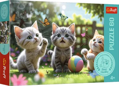 Obrázok produktu pre PUZZLE 60 Tri mačiatka 17412