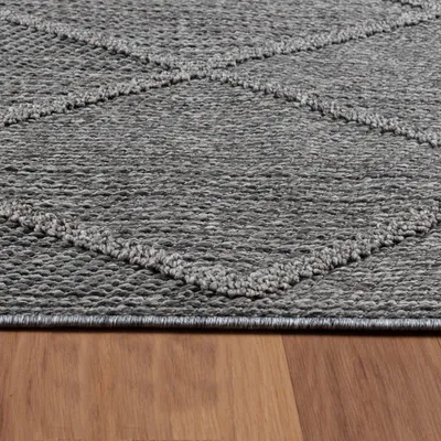 Produktbild von Villa Möbel Pativa Bettumrandungs-Teppich Set Grau, Grösse:2 x 80x150 cm + 1 x 80x250 cm