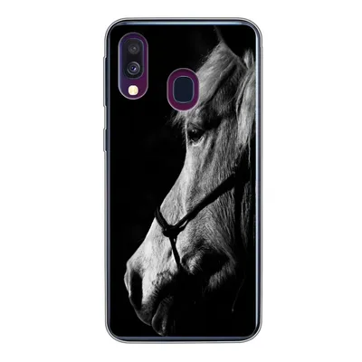 Produktbild von MuchoWow® Handyhülle Schutzhülle Hülle für Samsung Galaxy A40 Pferd - Halfter - Leicht Silikon Softcase Handy Hülle - Handy-Tasche