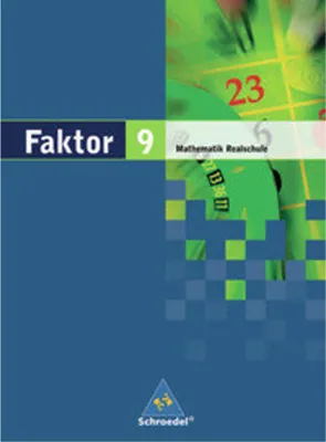 Immagine prodotto di Faktor 9. Mathematik. Schulbuch. Realschule. Niedersachsen, Bremen, Hamburg und Schleswig-Holstein